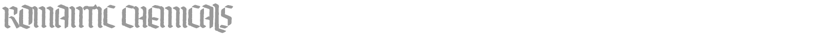 Romantic Chemicals font preview